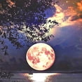 thumbnail image 1 of 30 X 40 Cm, Reflet De La Lune Diamond Painting Broderie Diamant Peinture Canevas 5d Tableau Enfant Adulte Strass Lot Puzzle Dessin Decoración Mur, 1 of 5