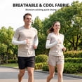 thumbnail image 5 of Arm Sleeves UV Sun Protection Cover Arms for Women Compression Sleeves With Thumb Holes Sport Arm Gardening Outdoor Fingerless Gym Gloves Beige One Size, 5 of 5