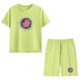 thumbnail image 6 of SELONE Boys Short Sets Two Piece Patriotic Graphic Kids Clothing Short Sleeve T Shirts 4th of July Outfits, 6 of 8