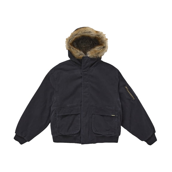 Supreme Men's Reversible Faux Fur Hooded Work Jacket Black, from StockX