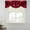 Red, variant on Green Rose Tie Up Valance Curtains for Windows, Kitchen Curtains Window Treatments, Elegance Fantasy Flowers Romantic Short Window Shades Valances for Bedroom Bathroom Cafe 42"x18"