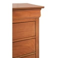 thumbnail image 7 of Maklaine Traditional Engineered Wood 6 Drawer Dresser in Oak, 7 of 7