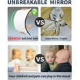 thumbnail image 5 of Shatterproof Wall Mirror Full Length Mirror,Plexiglass Mirrors for Wall,Full Body Mirror for Bedroom,Gym Mirrors for Home,24"x14"x2 Pcs,Workout Unbreakable Kids,Over the Door, Long Wall Mounted, 5 of 5