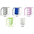 thumbnail image 4 of Open Box Homz Plastic 3 Drawer Med Storage Tower, Blue Drawers/White Frame, 4 of 10