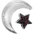 thumbnail image 3 of Home Festive Desktop Iron Moon Star Decorative Tray (White) 2 Pieces, 3 of 5