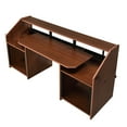 thumbnail image 4 of Spacious Cherry Computer Desk With Earphone Holder And Storage Space Headphone Organization, 4 of 4