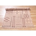 thumbnail image 4 of Casavani Flat Weave Geometric Dining Room Rug, Brown 10x16 feet, 4 of 6