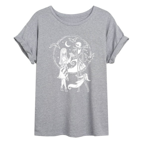 The Nightmare Before Christmas - Jack and Sally - Juniors Ideal Flowy Muscle T-Shirt