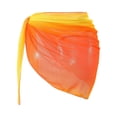 thumbnail image 3 of Delconic Sheer Chiffon Sarong Wrap Skirt Lightweight Beach Cover Up Semi Transparent Flowy Swimwear Accessory for Women, 3 of 4
