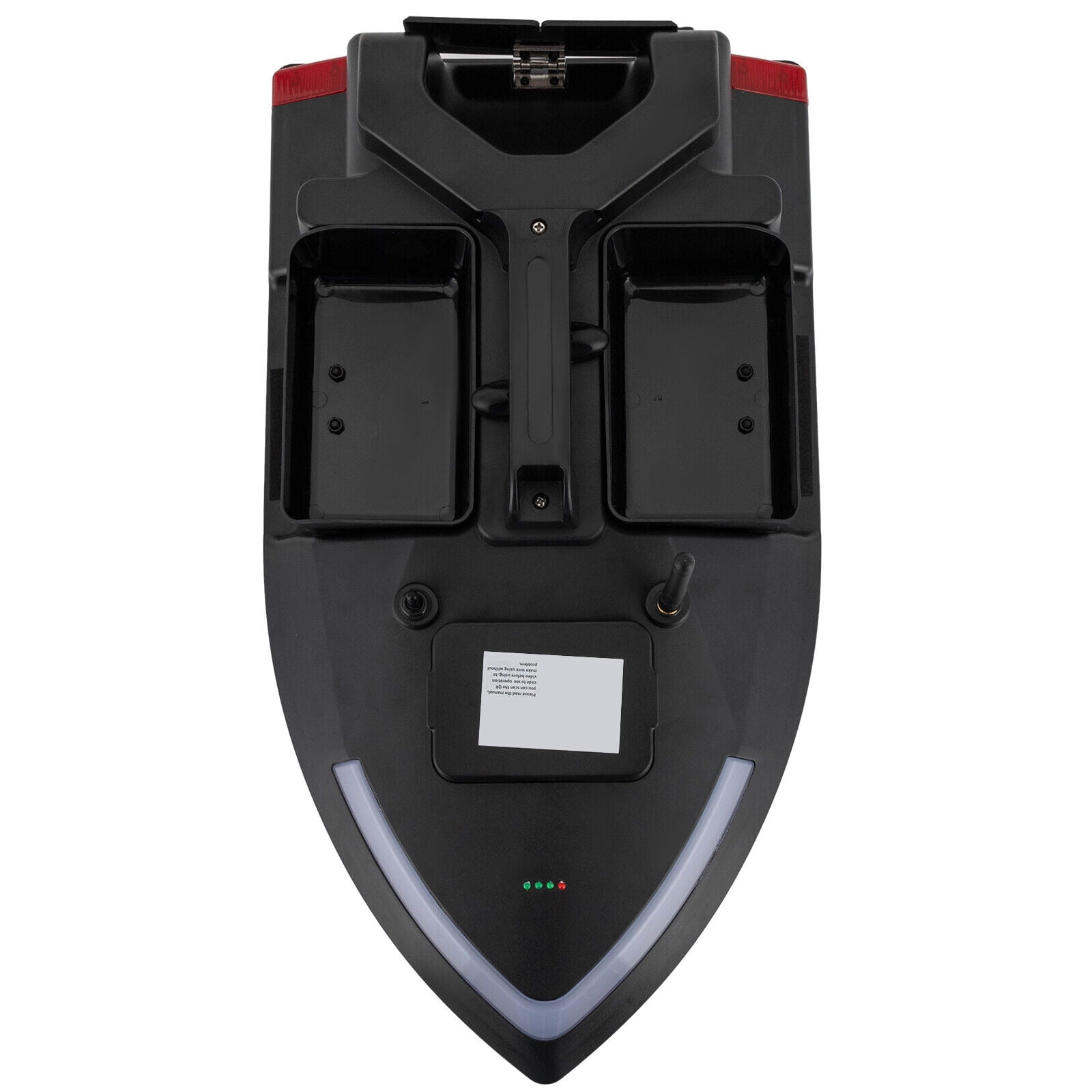 Remote Control Bait Boat, Remote Control Fish Bait Boat for Fishing 4 Hours Control Time ABS Black GPS Fishing Bait Boat