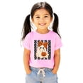 thumbnail image 6 of Cute Ghost Halloween Shirt for Girls Leopard Bow Pumpkin, Military Green Shirt, Youth L, 6 of 8