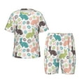 thumbnail image 1 of Xecao Easter Rabbit Pattern Short-Sleeved Pajama Set for Kids Soft Cotton-Like Sleepwear with Elastic Waistband and Side Pockets for Boys and Girls-XX-Large, 1 of 6