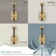 thumbnail image 6 of Amerock Vicinity Traditional Double Prong Champagne Bronze Wall Hook, 6 of 9