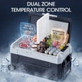 thumbnail image 6 of UrbanSync 12V Vehicle Refrigerator (-4°F~50°F), Dual Zone Storage, Low Noise, Camping, Travel, Truck, Home, Blue, 6 of 9