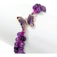 thumbnail image 5 of NICKSUN Amethyst Bracelet For Women Anxiety Amethyst Beaded Bracelets Butterfly Charms Healing Stone Layered Bracelet Gifts For Women, 5 of 5
