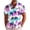 #277-Purple, variant on Men's Pineapple Tropical Flower Print Hawaiian Shirt Short Sleeve Button Down Summer Beach Shirt Army Green M Gifts for Father