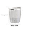 thumbnail image 2 of CSSAD Transparent Trash Can For Home Living Room Kitchen Toilet Bathroom Bedroom Office With Pressure Ring Waste Bin., 2 of 5