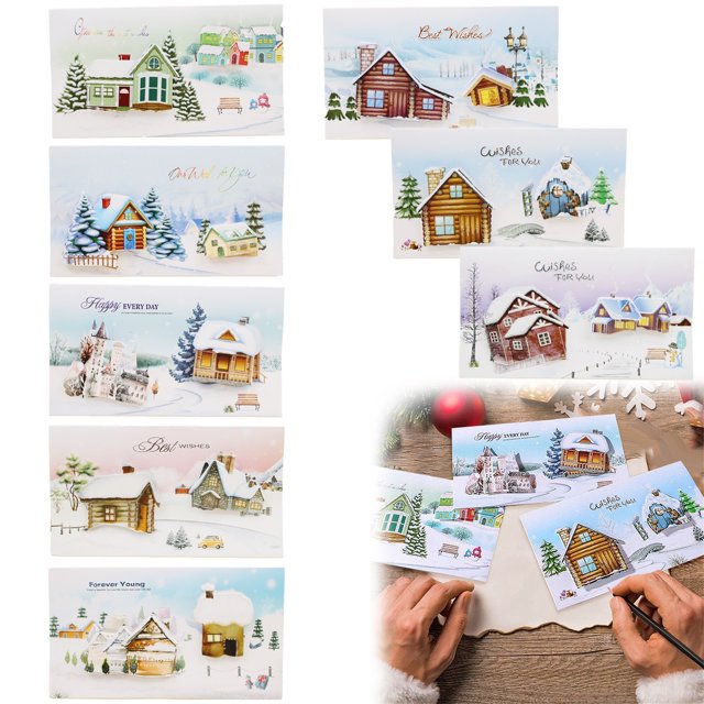 Cqxid Greeting Card Christmas Cards With Envelopes Random 3 Kinds Categorised Boxed Holiday Cards Perfect Happy Holiday Cards Christmas Cards Thoughtful Gift Ideas For Friends And Family