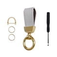 thumbnail image 3 of 2 Llaveros De Cuero Sintético Para Coche, Correa Para Llavero, Llavero Para Automóvil, Resistente, Color, 3 of 8