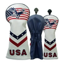 3 Units Golf Club Driver Knitted Headcover golf Covers Irons Protective Set for Golf #1 #3