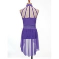 thumbnail image 4 of ZDHoor Kids Girls Sequins Ballerina Leotard Sleeveless Ballroom Jazz Modern Dance Costume Purple 10, 4 of 7