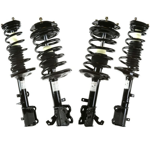 AutoShack Front & Rear Complete Strut & Coil Spring Assemblies for Toyota, Chevrolet & Geo, Corolla 1993-2002 Prizm 1998-2002 Prizm 1993-1997, FWD AWD L4 1.6L 1.8L