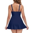 thumbnail image 6 of RELLECIGA Women's One Piece Skirt Vintage swim dress Retro One Piece Swimsuit Bathing Suit, 6 of 12