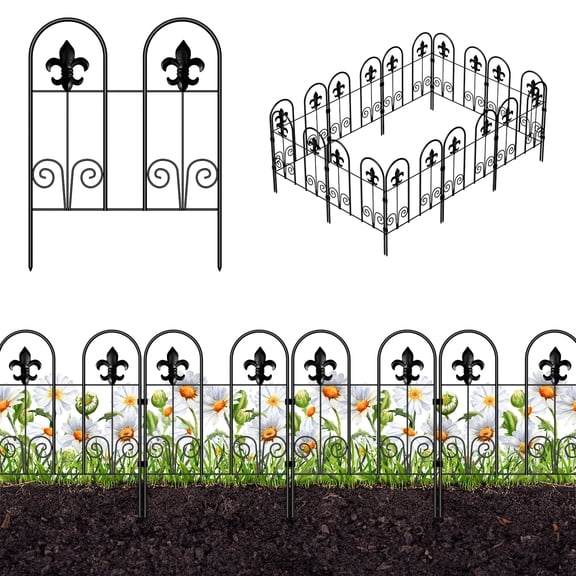 30PCS flower-shaped fences
