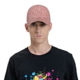 thumbnail image 4 of Fotbe Rose Gold Pink Glitter Gorro Clásico de Béisbol, Gorra Ajustable con Broche Snapback, Gorro de Exterior de Algodón Suave, 4 of 6