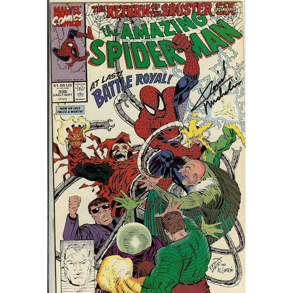 Amazing Spider-Man #338 Signed by David Michilinie