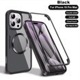 thumbnail image 1 of 2IN1 For Magsafe 360° Protection Case For iPhone 16 14 13 12 11 15 Pro Max Plus Front+Back Silicone Clear Magnetic Full Cover tzw, 1 of 7