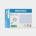 thumbnail image 2 of Estevez luminario LED empotrable FLAT DECO SQUARE CCT, 6 Watts, 3 temperaturas, regulable, níquel, 2 of 7