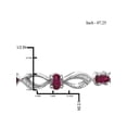 thumbnail image 5 of JewelersClub 3.00 Carat T.G.W. Ruby And White Diamond Accent Sterling Silver 4-Piece Jewelry set, 5 of 9