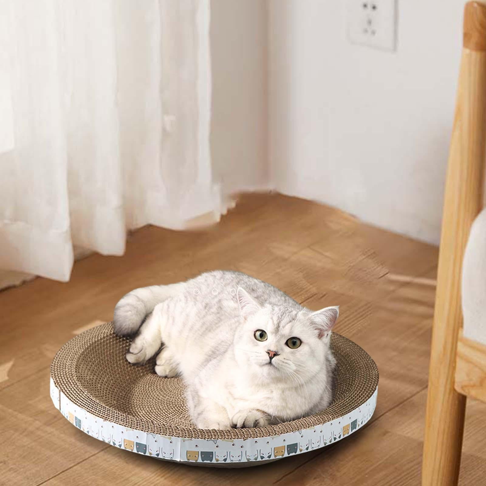 Cat Scratcher Mat Rug Scratch Pad Grinding Claw Toys Plate Furniture Protector Thicken Multifunction Chair for Carpets Sofas Indoor Cats , 40cmx40cmx9cm