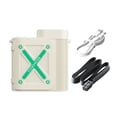 thumbnail image 1 of Ventilador con clip para paraguas, ligero con cordón para correr, pescar y practicar deportes. Blanco lechoso, 1 of 9