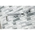 thumbnail image 3 of Kingston Brass KS6021ML Milano Two-Handle Wall Mount Roman Tub Faucet, Polished Chrome, 3 of 7