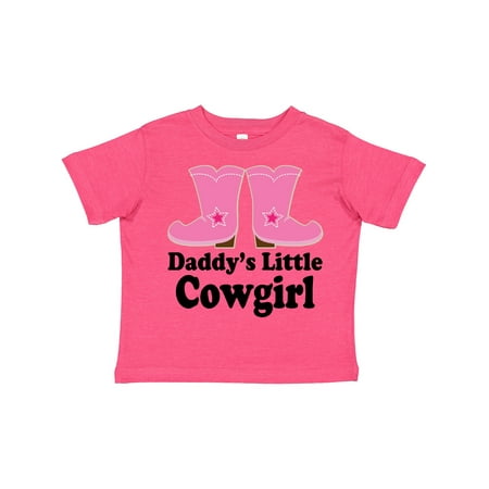 

Inktastic Daddy s Little Cowgirl Gift Toddler Toddler Girl T-Shirt