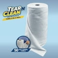 thumbnail image 2 of Tear-N-Clean Reusable Multi-Purpose Microfiber Cleaning Towels on a Roll, 50 Count, White, 2 of 6