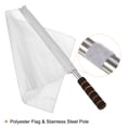 thumbnail image 3 of Unique Bargains Embout de Ballon de Football en Acier Inoxydable avec Éponge, Blanc 4 Pack, 3 of 5