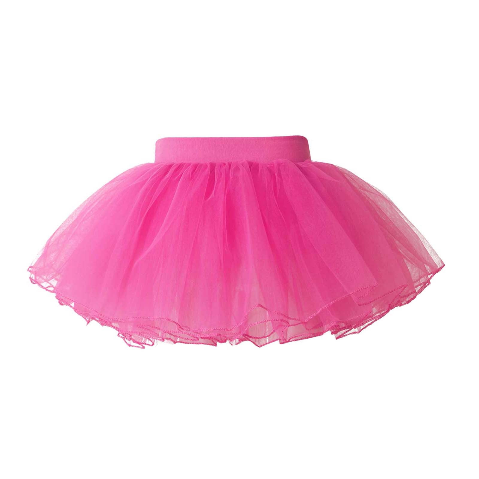 Sholeno Kids Girls Ballet Dance Tutu Skirt Elastic Waist Layered