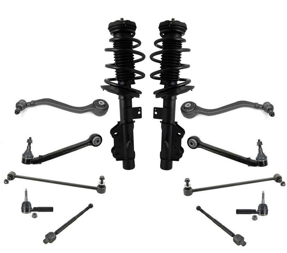 Front Complete Strut Assemblies with Coil Springs and Rear Shock Absorbers Replacement for 2013-2015 Chevrolet Malibu COMPLETESTRUTS