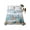 White Blue, variant on Queen Flat Sheet 90"x102", Teal Coastal Soft Lightweight Bedding Flat Sheets Only, Summer Beach Starfish Shell Coral Nautical Brushed Microfiber Top Bed Sheet, Breathable StainResistant Bedsheets