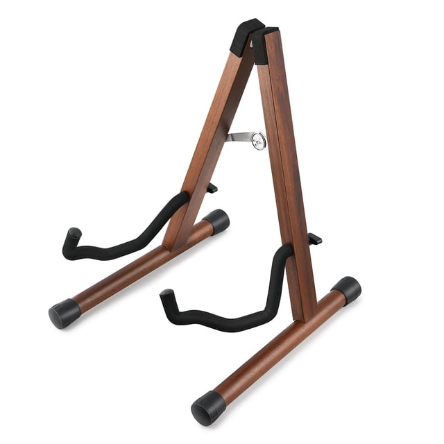 Soporte de guitarra eléctrico acústico de madera Donner DS-3 con marco en A