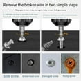 thumbnail image 4 of 13Pcs Broken Wire Extractor Multifunctional Screw Extractor Take Broken Wire Word Plum Hexagon Screwdriver ., 4 of 6