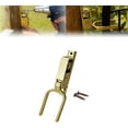 thumbnail image 1 of Instant Locking Gate Latch, 2PCS Heavy Duty Automatic Spring Lock for Farm Ranch Backyard, Rust-Resistant Steel Self-Locking Latch for Wood Metal Pipe Gates, 1 of 8