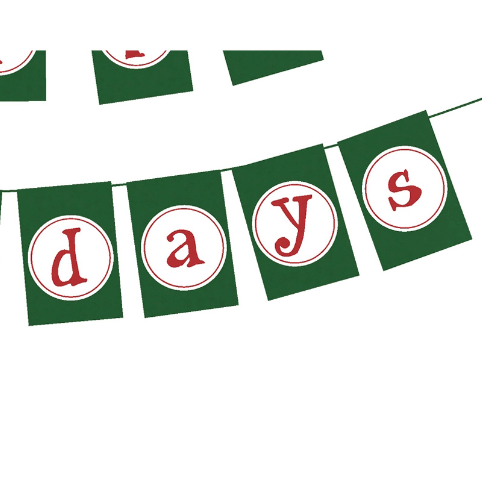 Simply Daisy 18" x 30" Happy Holidays Banner Holiday Word Print Kitchen Towel
