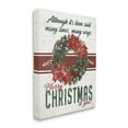 thumbnail image 3 of Merry Christmas To You Vintage Poinsettia Holiday Graphic Art Gallery Wrapped Canvas Print Wall Art, 3 of 7
