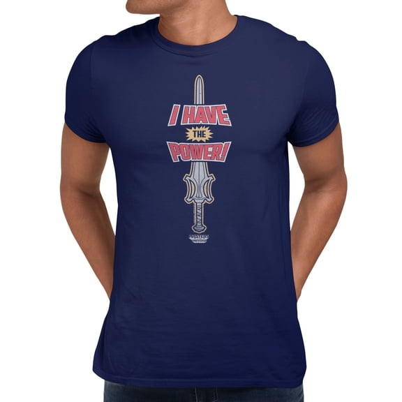 Masters Of The Universe Movie I Have The Power Sword Men's T Shirt (Navy, S-XXXL)