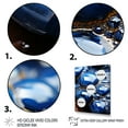 thumbnail image 3 of Designart "Abyss of Blue Agate Stone" Landscapes Canvas Wall Art - Traditional Blue Stone Geode Hallway Wall Art Decor, 3 of 6