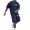 D11/Navy, variant on Afdoent Mens Two Piece Outfits Men's Casual Letter Printed Loose Fit Short Sleeved T Shirt And Shorts Summer Sports Set Comfortable Everyday Wear Vacation Beach Casual